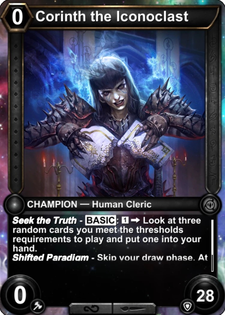 Corinth the Iconoclast: the official card image