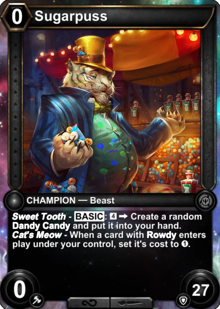 Sugarpuss: the official card image